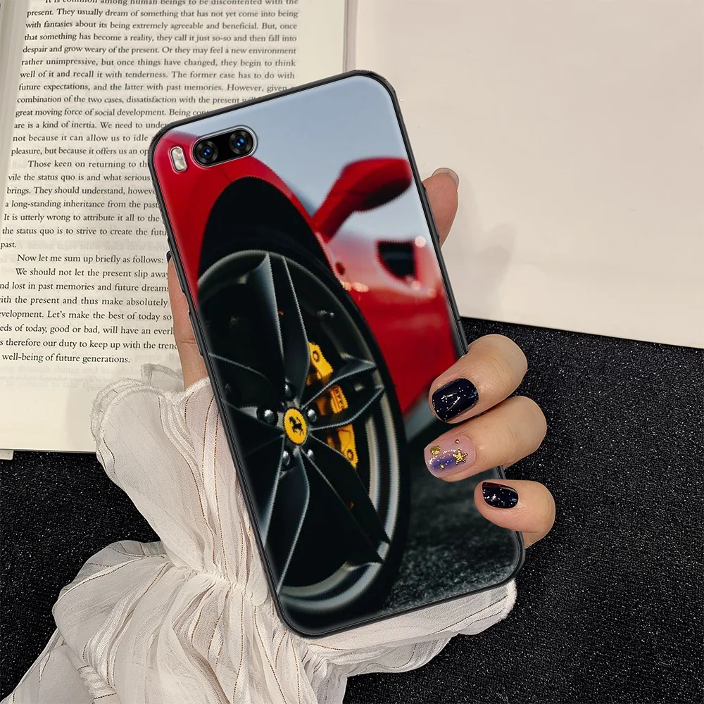 

Ferraries sport Car Phone case For Xiaomi Mi Max Note 3 A2 A3 8 9 9T 10 Lite Pro Ultra black art shell luxury cover painting