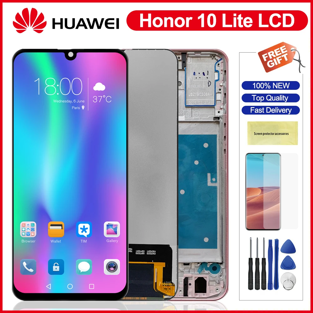 6 21 &quotэкран для Huawei Honor 10 Lite ЖК дисплей сенсорный экран Сенсорная панель