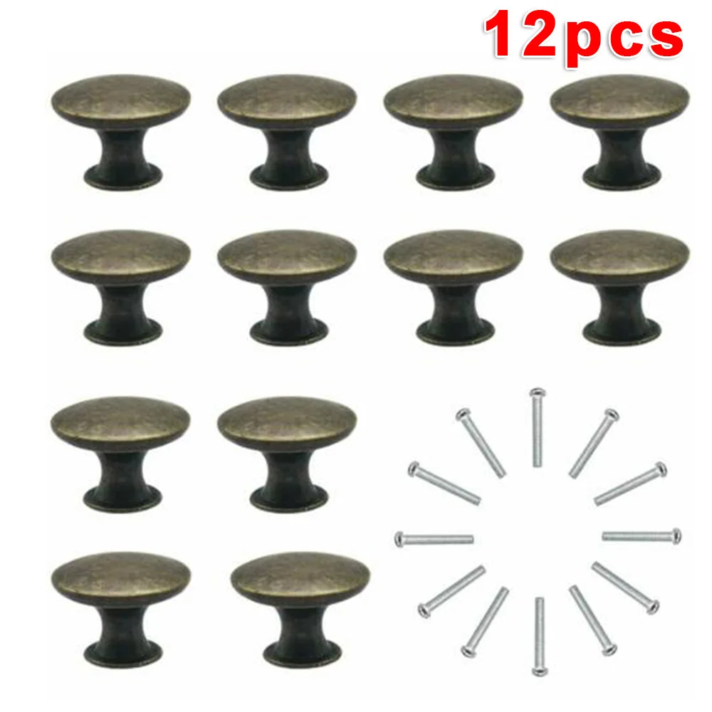 

12 Pcs Drawer Door Knobs Vintage Handles Kitchen Cabinet Cupboard Door Knobs For Home Decoration Accessories
