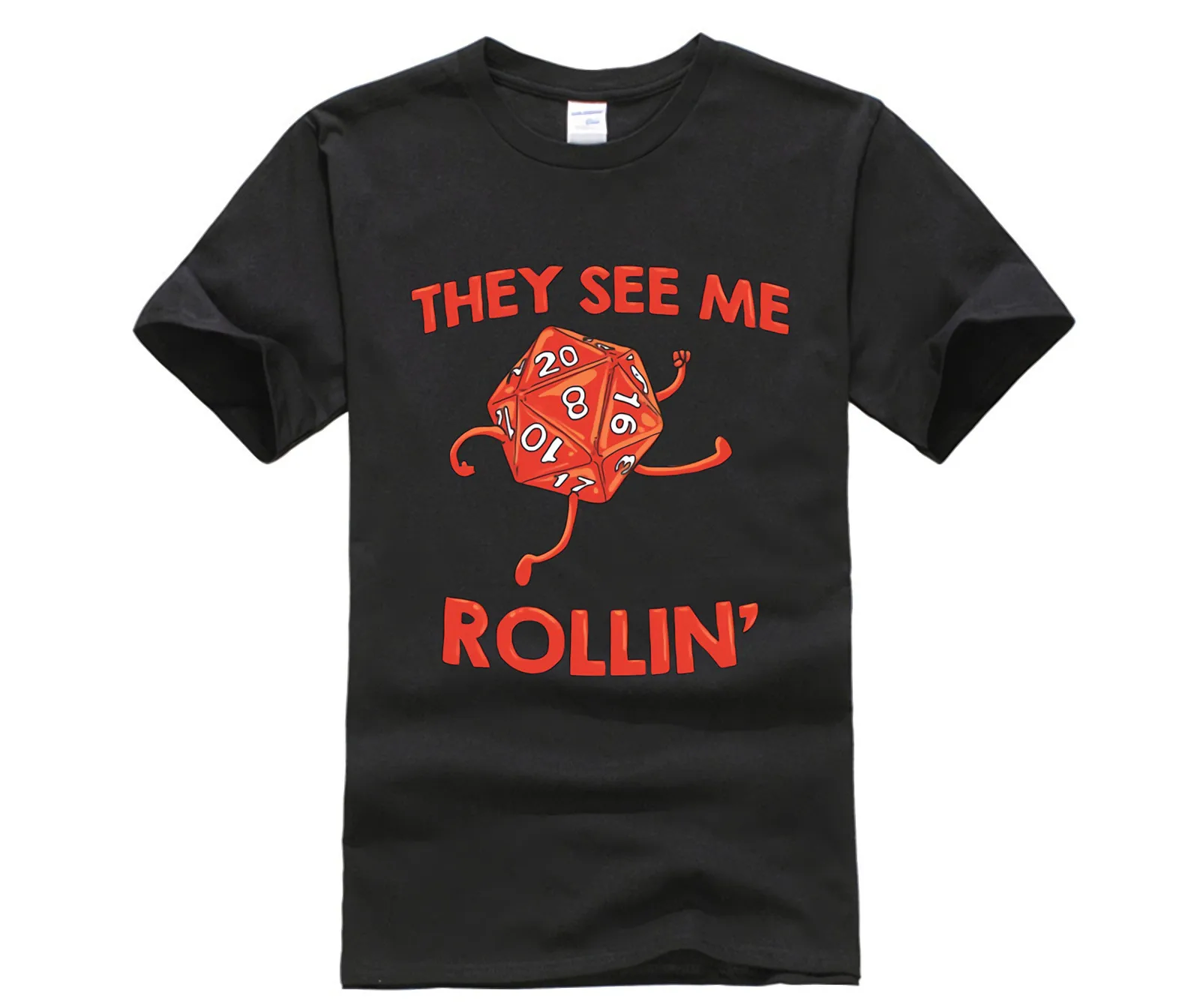 Trendy Creative Graphic T-shirt Top They See Me Rollin' tshirt men |