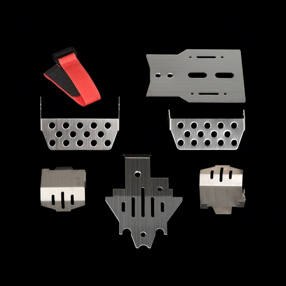 Нержавеющая сталь TRX4 шасси бронированный бампер мост протектор