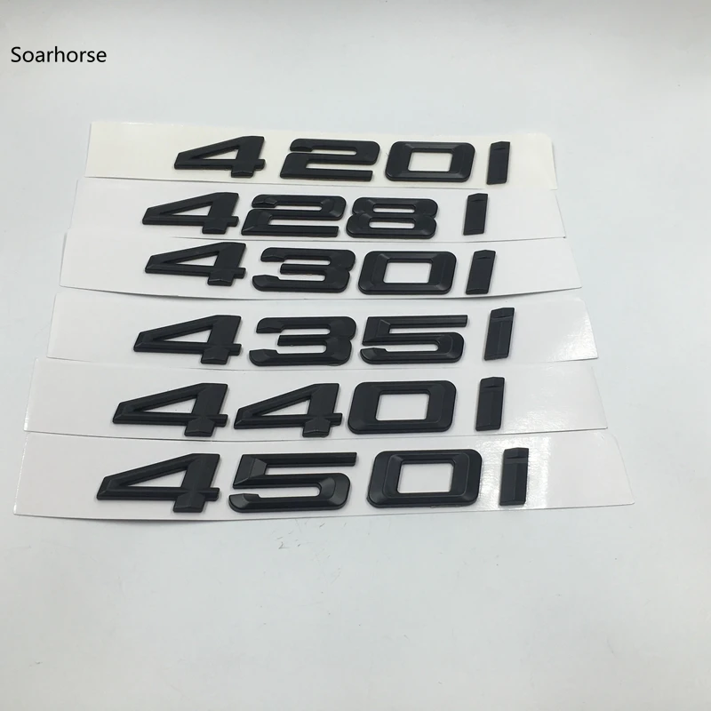 Soarhorse Черный ABS 420i 428i 430i 440i 435i 450i 480i буквы значок наклейка для BMW 4 серии F32 F33