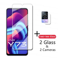 clear glass for vivo y73 glass hd screen protector for vivo y73 tempered glass 9h phone camera lens film for vivo y73 y53s