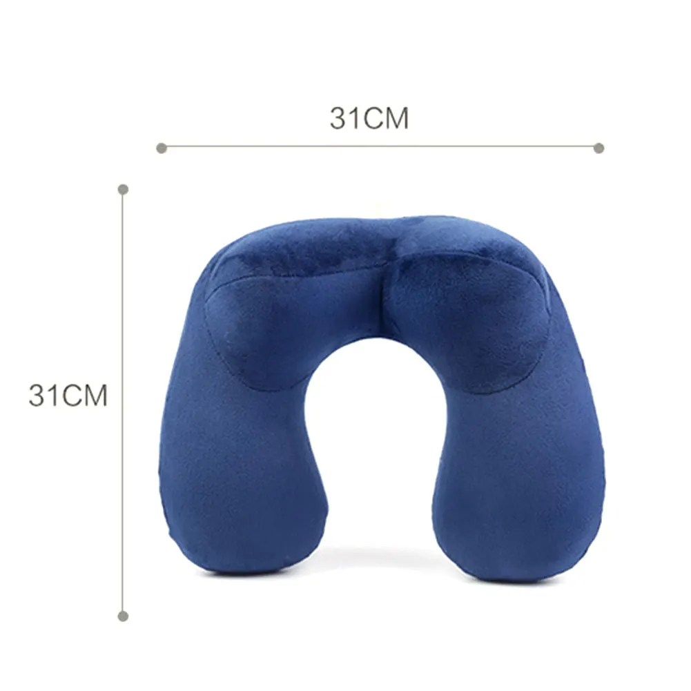 Новая надувная U образная подушка для путешествий уличная портативная шеи