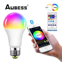 aubess smart bluetooth light bulb rgbcct 10w dimming color smart timing light bulb zengge app zengge app remote control