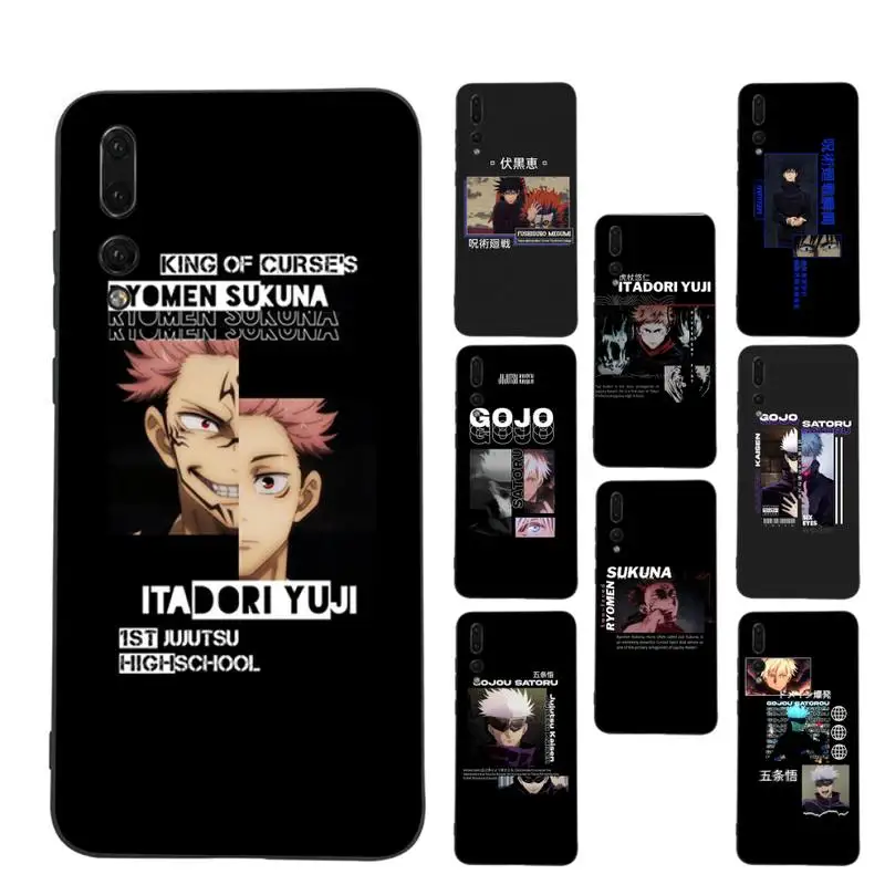 

Jujutsu Kaisen Phone Case For Huawei P9 P30 lite p30 20 pro p40lite P30 Soft Silicone Capa