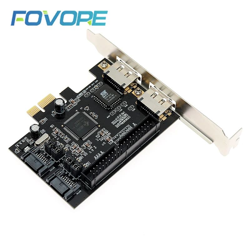 PCI e to 2 Ports SATA IDE eSATA Adapter 2.0 PCIe PCI-e Converter Controller Expansion RAID Card | Компьютеры и офис