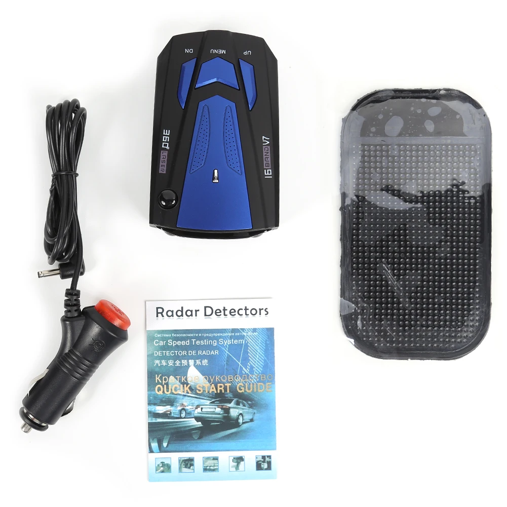 V7 12 в автомобильный радар детектор Английский Русский Авто цифровое управление