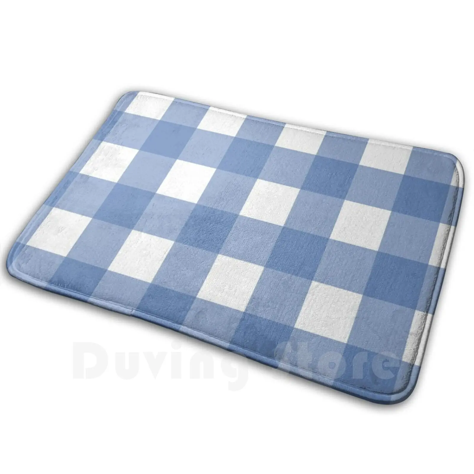 Мягкий Противоскользящий коврик Chambray с рисунком синего буйвола