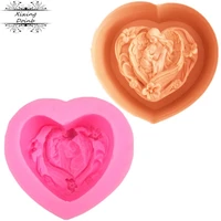 3d angel baby shape silicone mold chocolate fudge mold cake decoration tool kitchen baking supplies