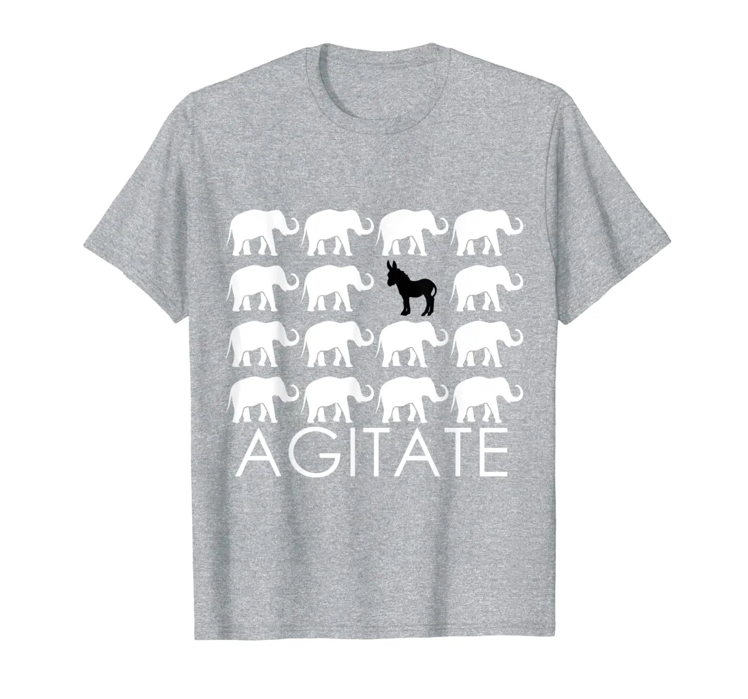 

Elephant and Donkey Agitate Political Empowering Resistance T-Shirt