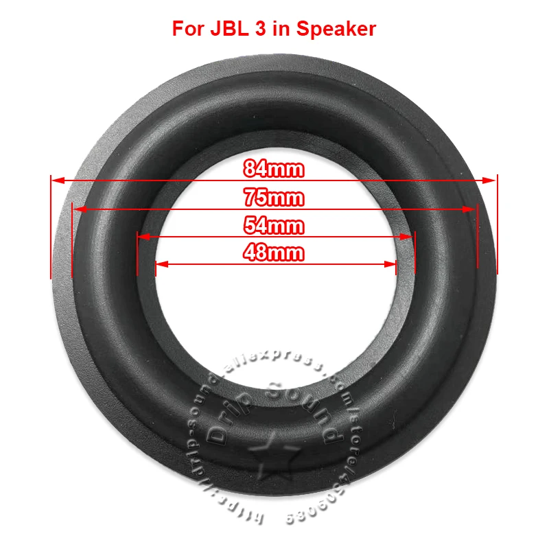 2 шт. для JBL 3-дюймовый 84 мм аудио динамик антиокислительный резиновый край бас