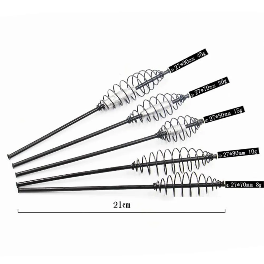 

Carp Fishing Long Tube Spring Feeder Bait Cage Lure Holder Сrucian Bream Baskets Iscas Pesca Fish Tackel Tools Accessories
