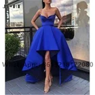 Платье Royer женское атласное для выпускного вечера, синее бальное платье со складками и карманами, Формальное вечернее платье для выпускного вечера, 2021