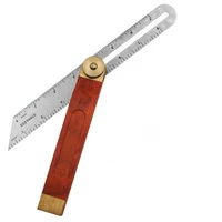 9 inch movable angle ruler square stainless steel ruler with adjustable angle hardware measuring tools