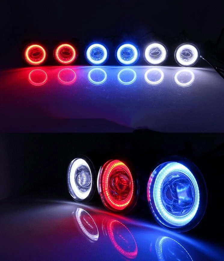 

eOsuns Led angel eye projector lens fog lamp for Toyota Coaster 2011 2013,highlander kluger 2009-2015