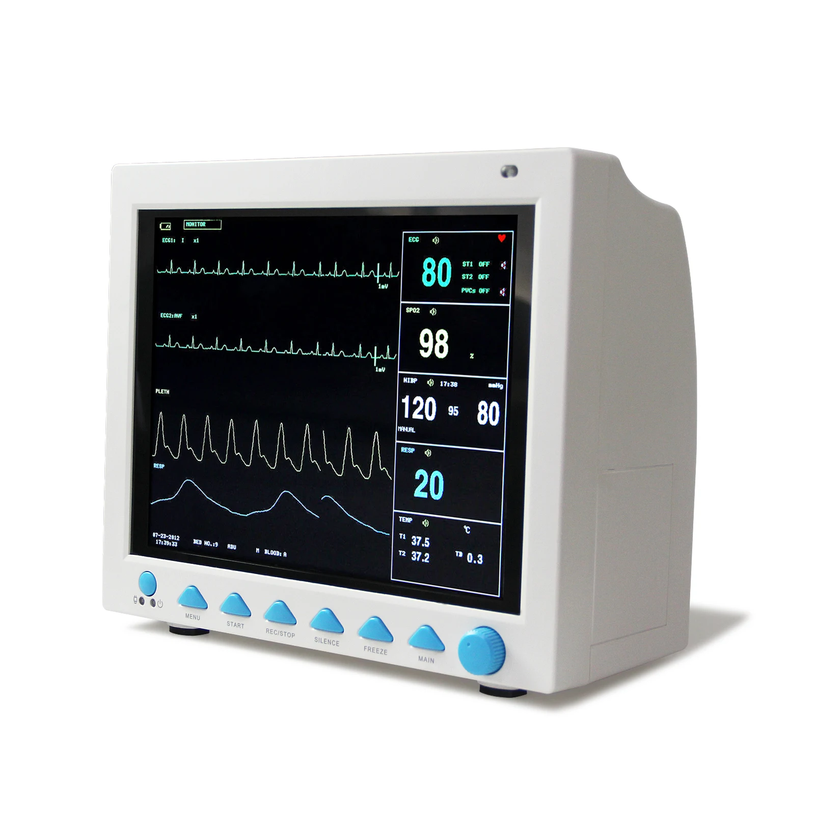 Фельдшерский Монитор пациента CMS8000 VET 6 параметров жизненные знаки ECG NIBP SPO2 RESP TEMP PR
