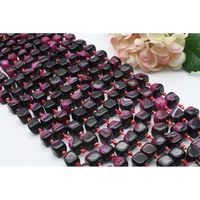 2strandslot 16mm natural dark red irregular shape agate stone beads for diy bracelet necklace jewelry making strand 15