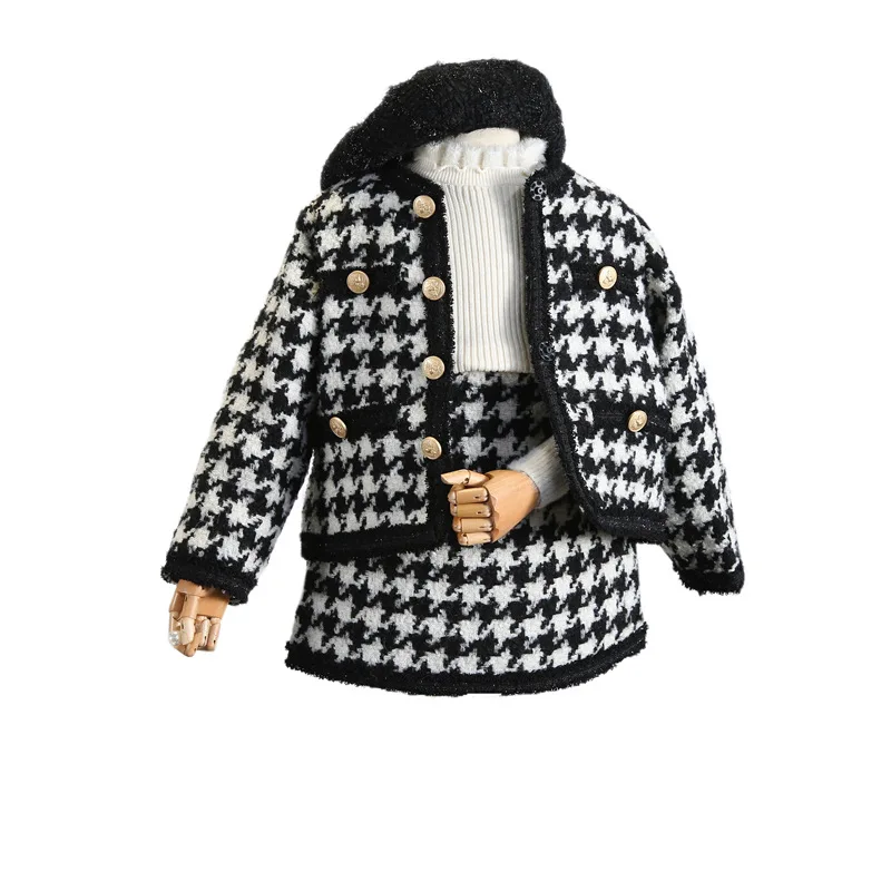 Набор ароматов для девочек Осень-зима 2019 Новое Модное детское пальто короткая