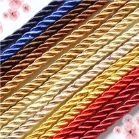 5 meters 8mm 3 shares twisted cotton nylon cords colorful diy craft braided decoration rope drawstring belt accessories jk2020