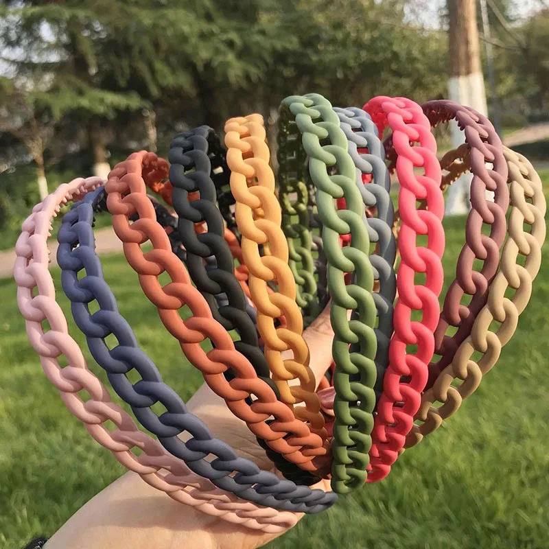 

Fashion Women Girls Headdress Solid Color Headband Wrap Hair Hoop Bezel With Teeth Female Hair Accessories Hairband Headwear