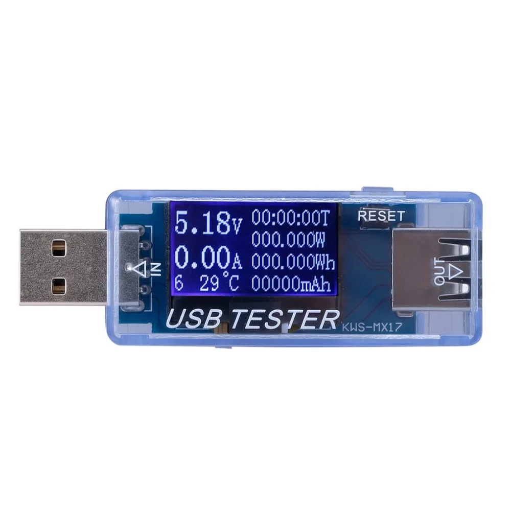 Цифровой Многофункциональный USB тестер 4-30 в миниатюрный детектор напряжения