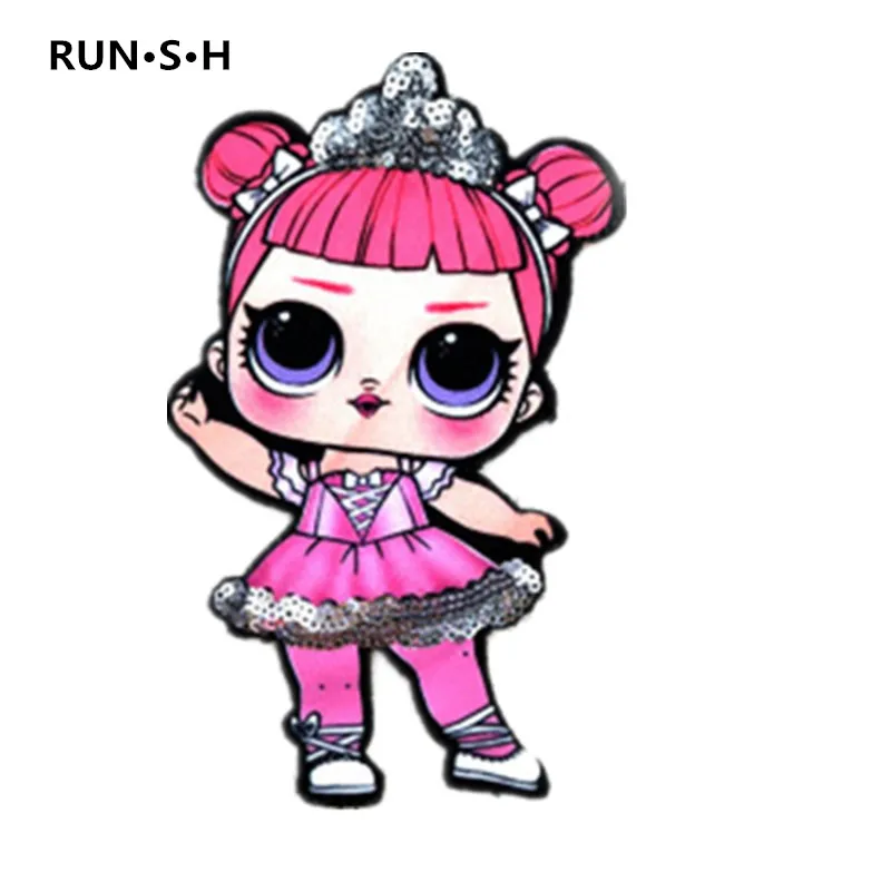 10 шт. одежда для девочек Parche Lol Милая футболка с нашивкой сделай сам переводная