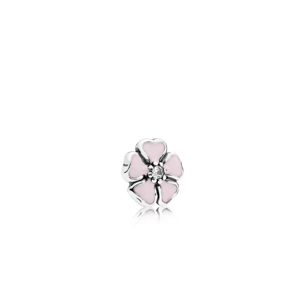 

925 Sterling Silver Beads Letter Love Pink Green Crystal Flower For Women LOCKET HANGING CHARM Pandora Charms Bracelets Necklace