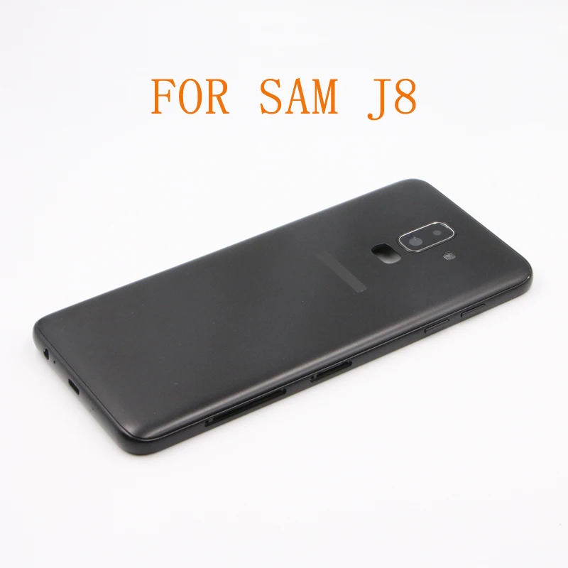 Для SAMSUNG Galaxy J8 J800 J800F задняя крышка батарейного отсека+ рамка+ стеклянный корпус для объектива камеры, Крышка батарейного отсека с набором инструментов