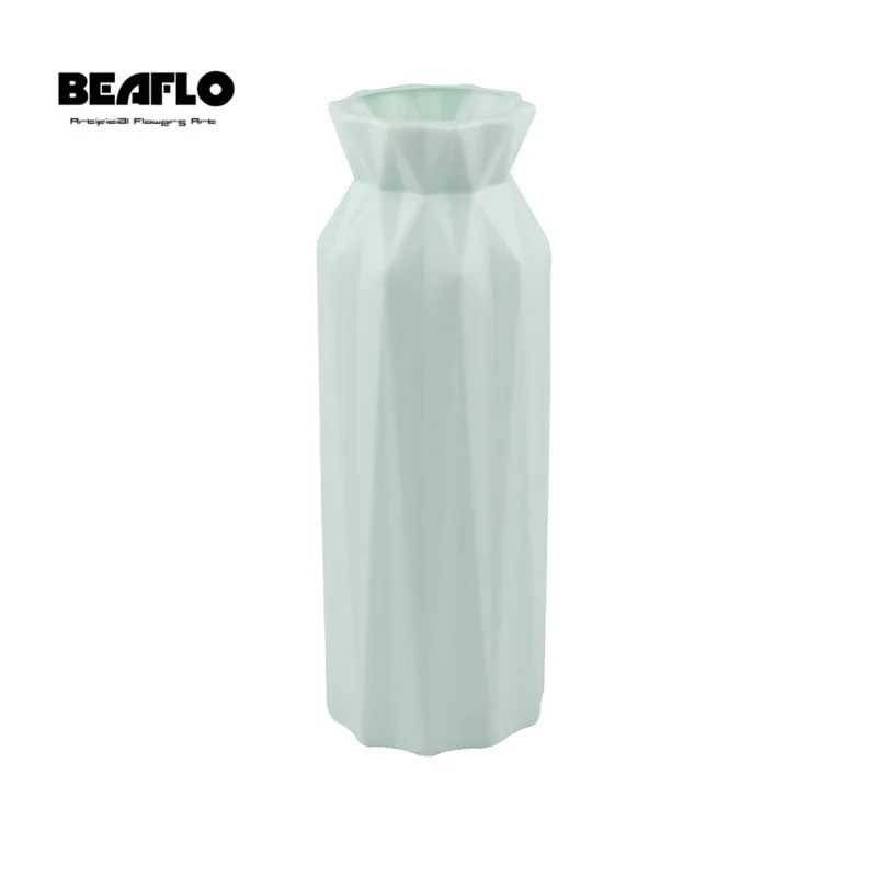 Пластиковый цветок ваза для украшения интерьера белая имитация керамического