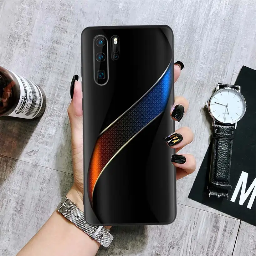 Черный, легкий, темный, черный чехол для телефона huawei mate 30 20 10 P30 P20 P10 Pro Lite P Smart Z Роскошный чехол