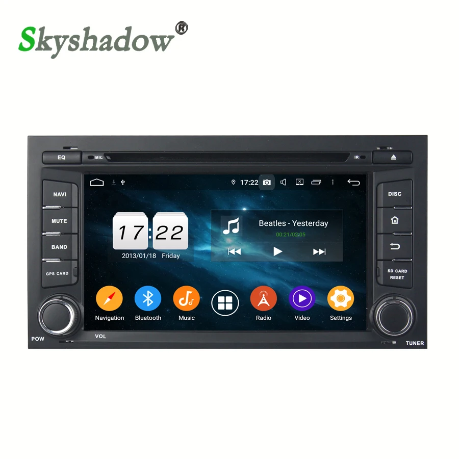 Мультимедийный 1 din 7 &quotAndroid 10 4 Гб + 32 ГБ Восьмиядерный автомобильный dvd плеер GPS