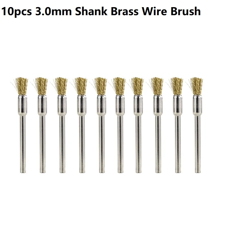 

Набор полировальных щеток CMCP из нержавеющей стали, нейлона, латуни, 3,0 мм, 10 шт.