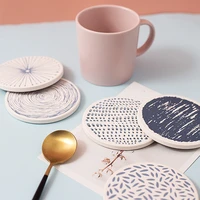 japanese style diatomaceous creative coasters cushion for moisture absorption placemat placemat