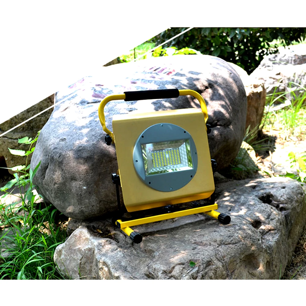 

New 6*18650 Battery +New Powerful Lights Rechargeable Led Floodlight 100LEDs 2400lumen 100w Flood Lamp Portable Light