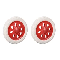2pcs shopping cart wheels trolley caster replacement 6 5 inch dia rubber foaming light blue pink brown red blue