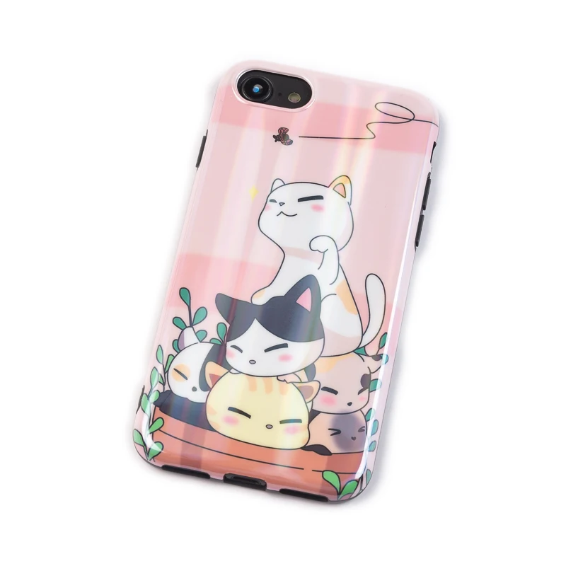 Глянцевый чехол для телефона с принтом листья растений iPhone XS Max XR 6 6S 7 8 Plus X Жесткий