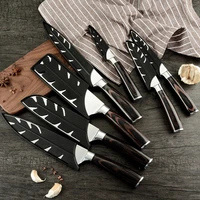 1pc damascus stainless steel kitchen knife covers bpa free all kinds of knife blade sheath edge guards case cover accessories