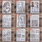 Трафарет мандалы для скрапбукинга, формат А4, сделай сам, декоративная настенная живопись, штамповка, альбом, тиснение, бумажная карта