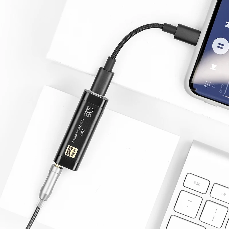 Портативный USB кабель Shanling UA2 DAC усилитель звука Тип C на выход 2 5/3 5 мм совместимый