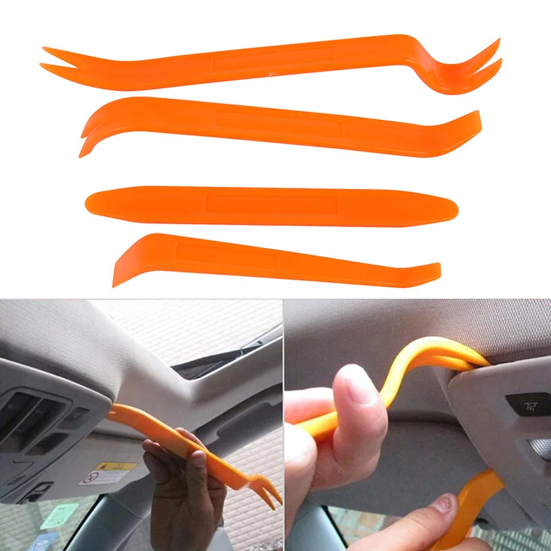 

4pcs ABS Plastic Auto Repairing Tool Car Radio Audio Stereo Door Trim Dash Panel Install Removal Pry Tool Kit For Volkswagen bmw