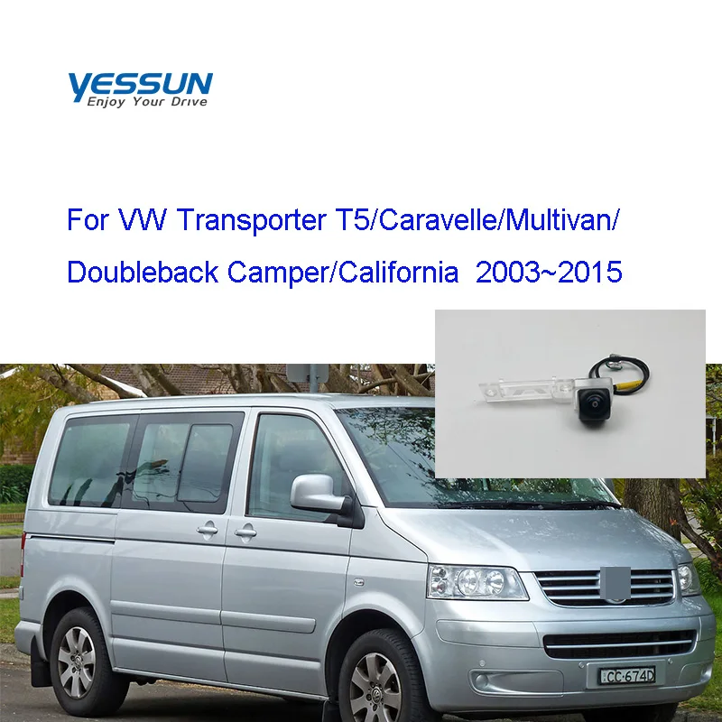Камера заднего вида рыбий глаз для VW Transporter T5 Caravelle Multivan Doubleback Camper California 2003 ~ 2015