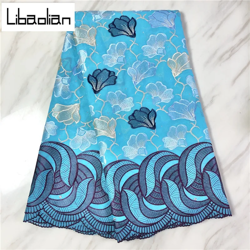 

New Arrivals Swiss Voile Lace In Switzerland High Quality Fashion African Dry Lace Fabric 100% Cotton Lace For Party Sew Q207-15
