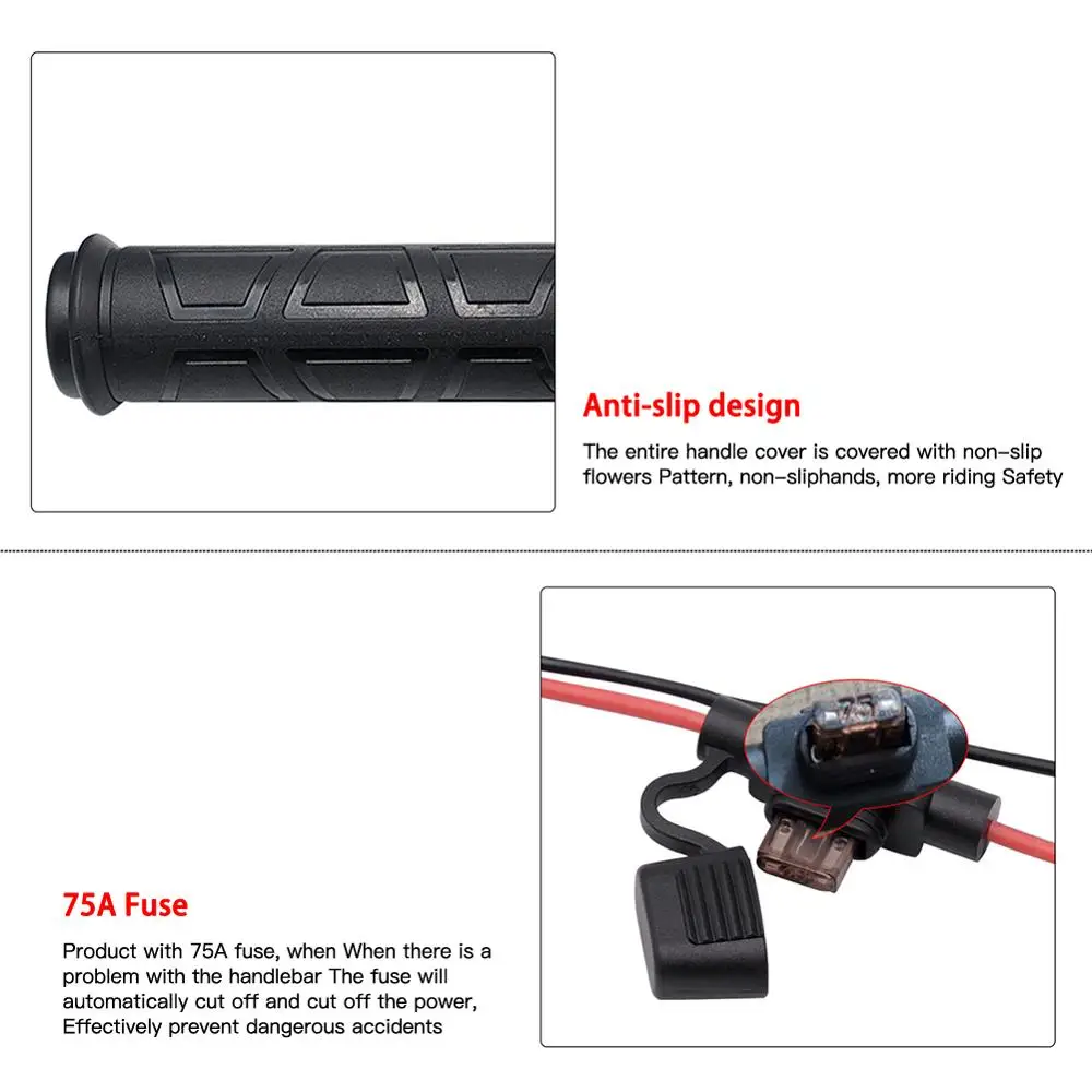 Руль мотоцикла Электрический горячей воды с подогревом ручки независимый