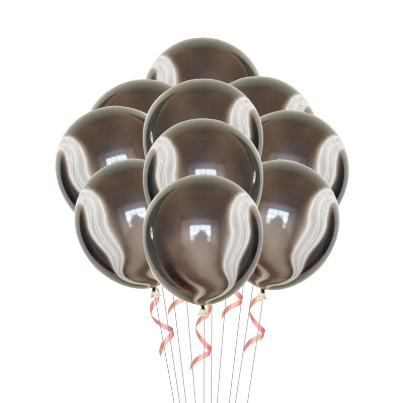 10 шт. латексные воздушные шары золотого и черного цветов | Дом сад