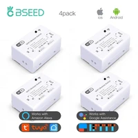 bseed 48packs wifi switch module google assistance smart diy wireless aleax switch smart life tuya app voice control white