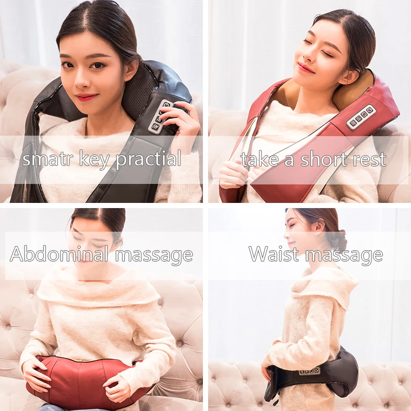 Электрический массажер LaGuerir для дома и автомобиля П образной формы шиацу спины
