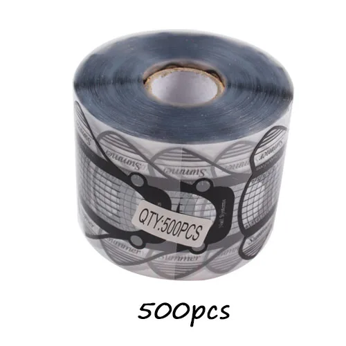 Finger Angel 50/100/500 шт Пластик прозрачный черный Би Форма формы для наращивания ногтей советы инструмент для маникюра-моментальный эффект! УФ гель - Цвет: 500pcs