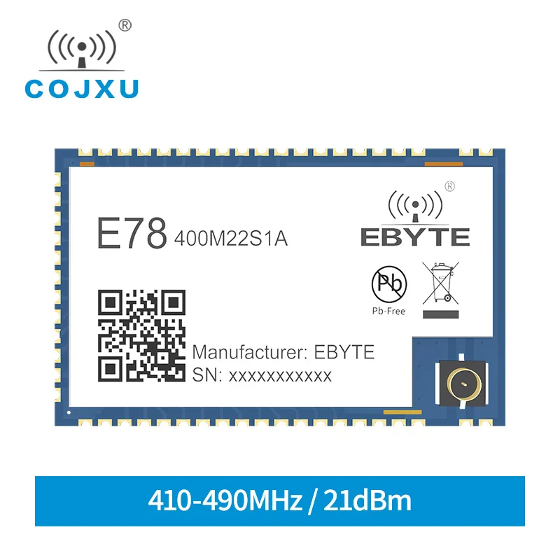 LoRa SX1262 ASR6505 LoRaWAN модуль 433 МГц cojxu E78 400M22S1A SoC STM8L152 MCU LPWAN SMD IoT трансивер