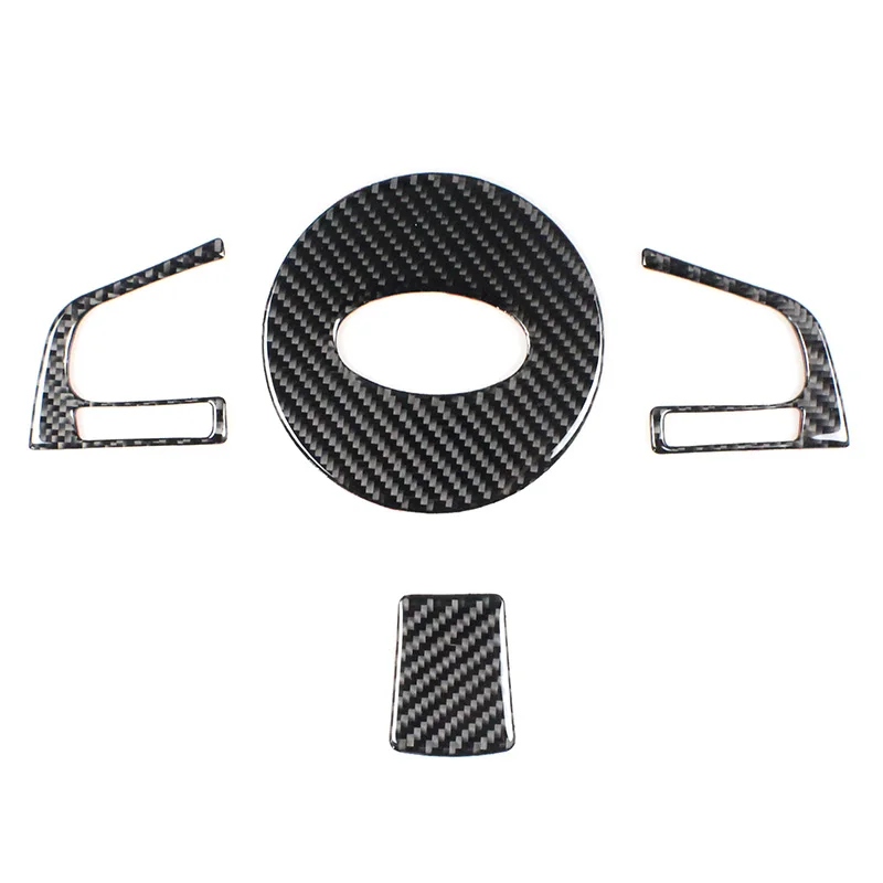 Пуговицы на руль автомобиля из углеродного волокна декоративная рамка обшивка
